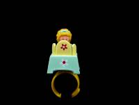 1989 Dressing up time ring groen Polly Pocket (1)