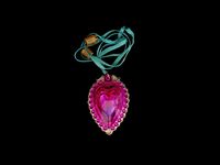 Polly Pocket Crystal Heart Pendant