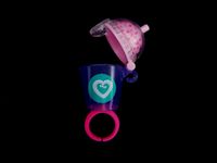 2020 Tiny Takeaway Polly Pocket Milkshake Purple translucent (2)