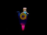 Polly Pocket Tiny Takeaway Ring Smoothie purple translucent