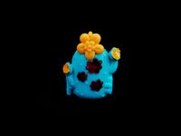Polly Pocket Tiny Takeaway Cactus Ring Turquoise