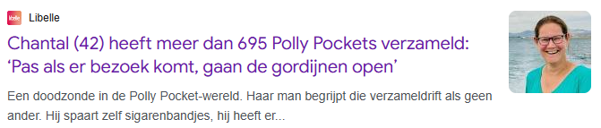 Link naar interview in de Libelle over Polly Pockets